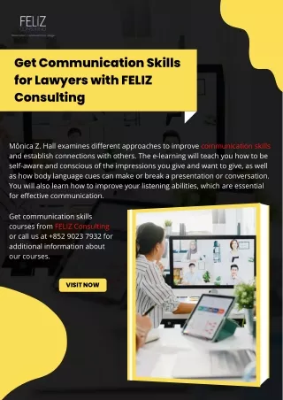 Get Communication Skills for Lawyers with FELIZ Consulting