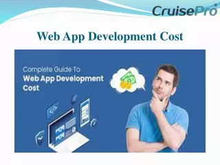 web app development cost
