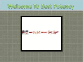 welcome to best potency