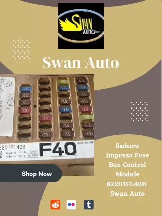 Subaru Impreza Fuse Box Control Module 82201FL40B - Swan Auto