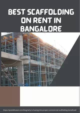 Best Scaffolding on rent in Bangalore