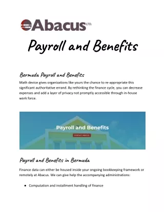 Payroll and Benefits