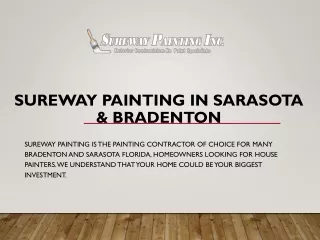 Residential Exterior paint Contractor in Bradenton and Sarasota Florida