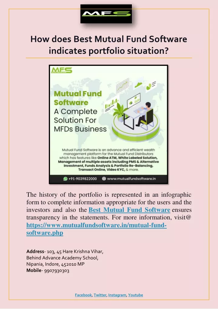 how does best mutual fund software indicates