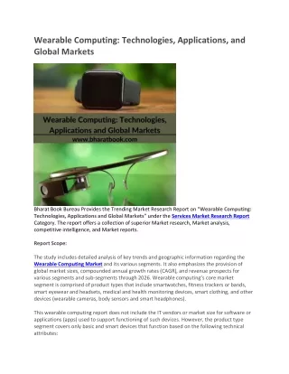 wearable computing technologies applications