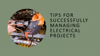 tips for successfully managing electrical projects