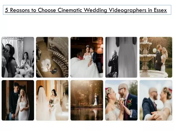 5 reasons to choose cinematic wedding