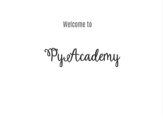 welcome to