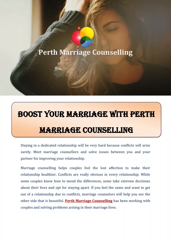 Ppt Boost Your Marriage With Perth Marriage Counselling Powerpoint