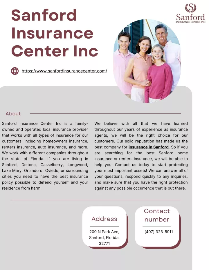 sanford insurance center inc