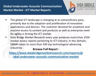 Global Underwater Acoustic Communication Market