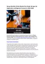 Kenya Alcoholic Drinks Market Research Report 2022-2026 - slide 1