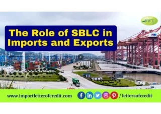 The Role of SBLC in Imports and Exports