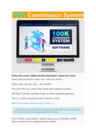 100k commission system