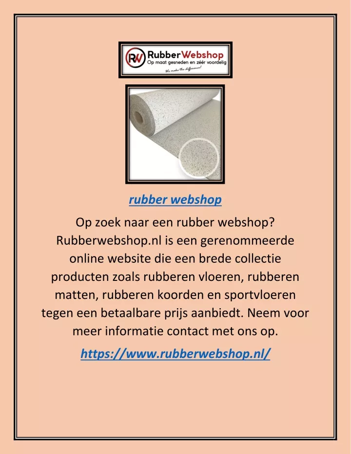 rubber webshop