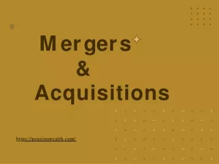 Mergers & Acquisitions