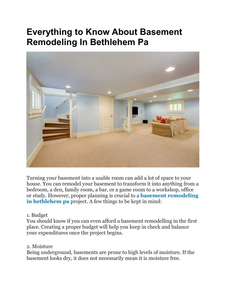 everything to know about basement remodeling