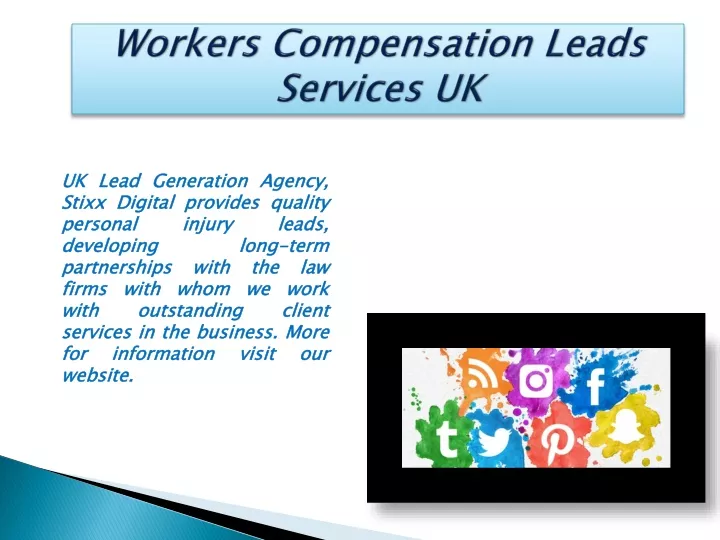 workers compensation leads services uk