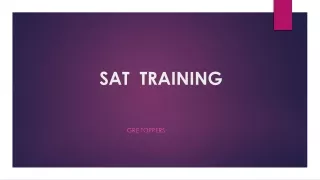 SAT  TRAINING IN COIMBATORE | GRETOPPERS