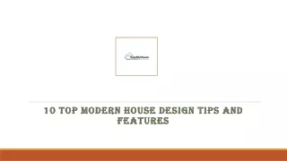 10 top modern house design tips and features