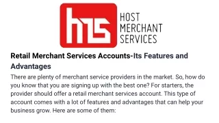retail merchant services accounts its features