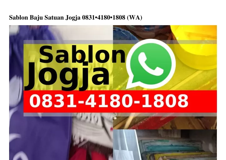 sablon baju satuan jogja 0831 4180 1808 wa