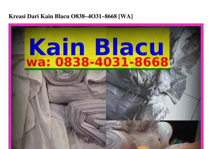 kreasi dari kain blacu o838 4o31 8668 wa