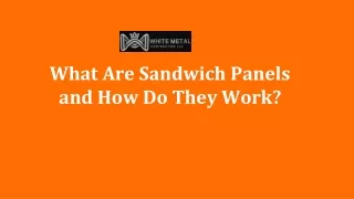 What Are Sandwich Panels and How Do They Work