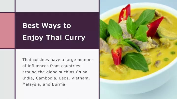 best ways to enjoy thai curry