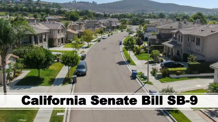 california senate bill sb 9
