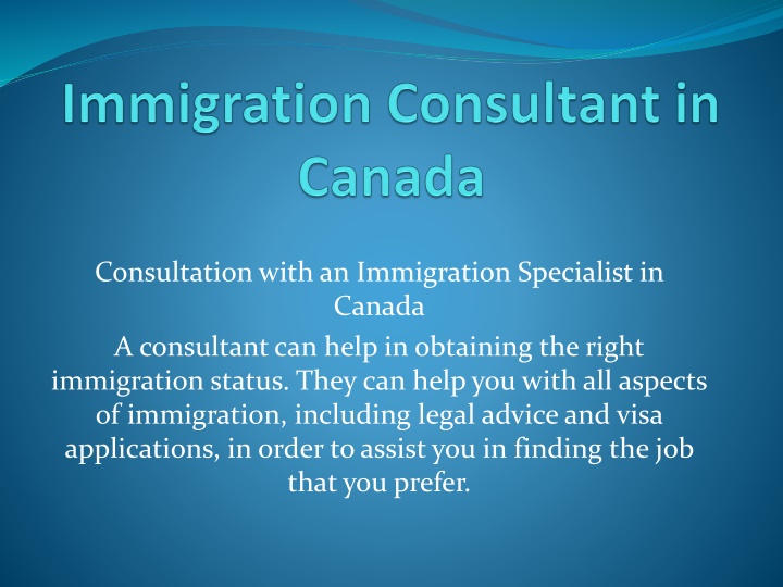 immigration consultant in canada
