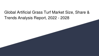 global artificial grass turf market size share trends analysis report 2022 2028