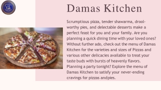 Check Out Damas Pizza Restaurant in Ottawa ON