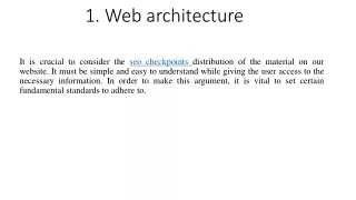 1 web architecture
