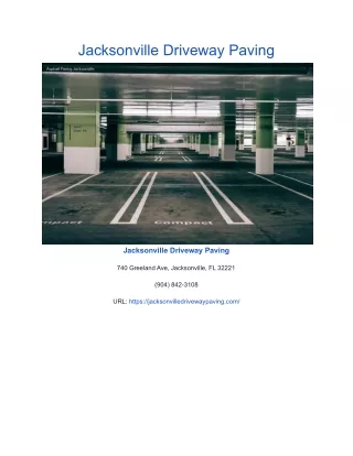 jacksonville driveway paving