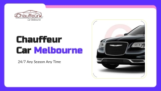 Looking a best chauffeur car service Melbourne