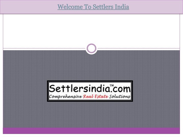 welcome to settlers india