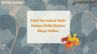 Find The Latest Style Unique Belly Button Rings Online