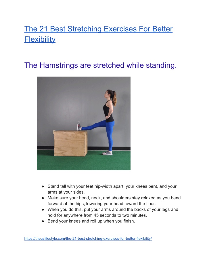 PPT - The Best Stretching Exercises For Better Flexibility PowerPoint ...