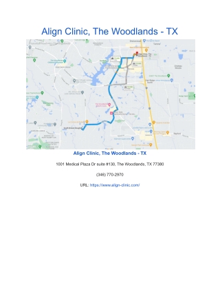 align clinic the woodlands tx