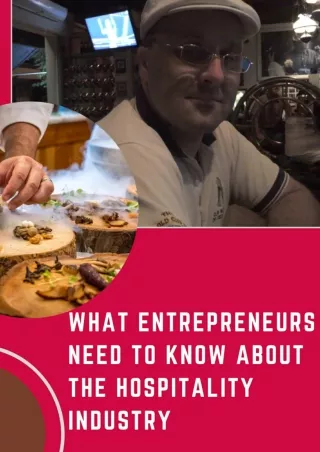 What Entrepreneurs Need to Know About The Hospitality Industry