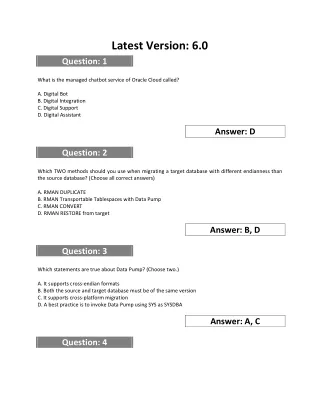 latest version 6 0