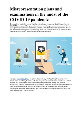 Fraud schemes and Fraud investigations in COVID-19 pandemic