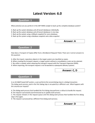 latest version 6 0