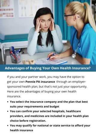 Advantages of Buying Your Own Health Insurance