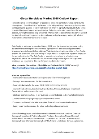 global herbicides market
