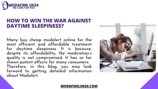 How to Win the War Against Daytime Sleepiness.