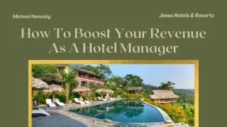 What Can Hotel Managers Do To Boost Revenues?