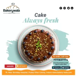 Online cake delivery in in Indore - Bakerywala