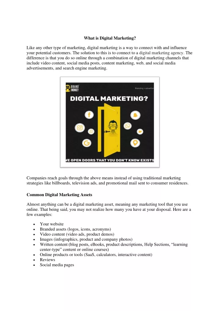 what is digital marketing